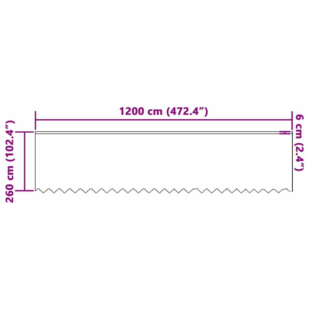 Lace Curtain with Curtains White 1200x260cm Polyester